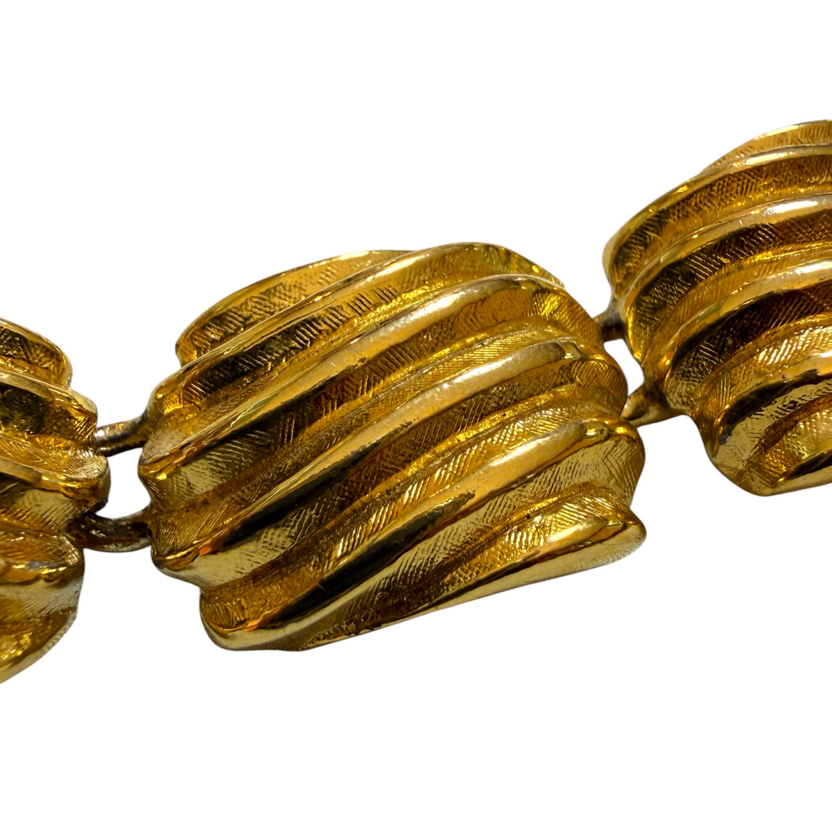 1980's Anne Klein Chunky Gold Tone Necklace