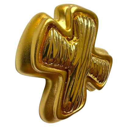 1980's Gold Tone Puffy X Set