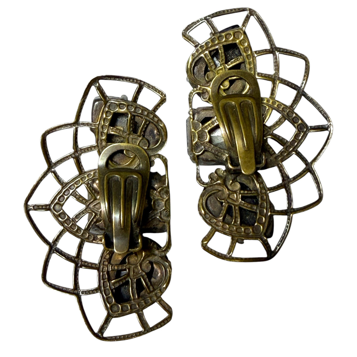1970's Italian Couture Clip On Earrings