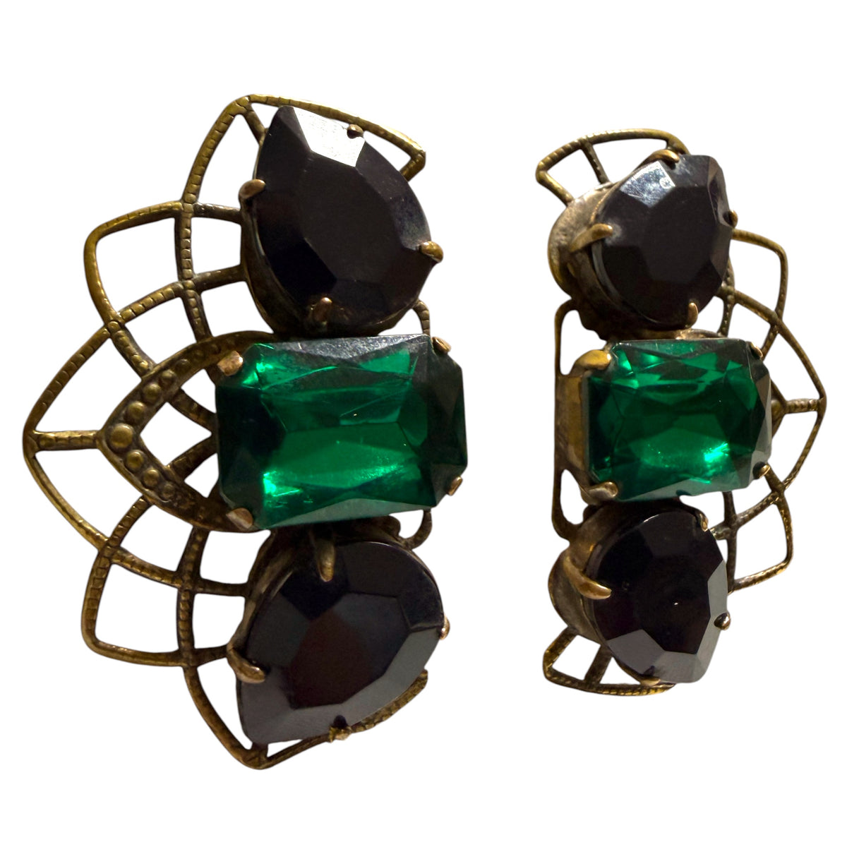 1970's Italian Couture Clip On Earrings