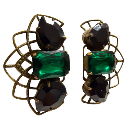 1970's Italian Couture Clip On Earrings