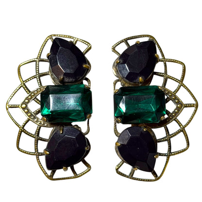 1970's Italian Couture Clip On Earrings