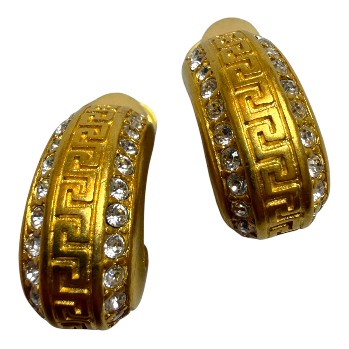 Nolan Miller Chunky Half Hoops Clip On Earrings