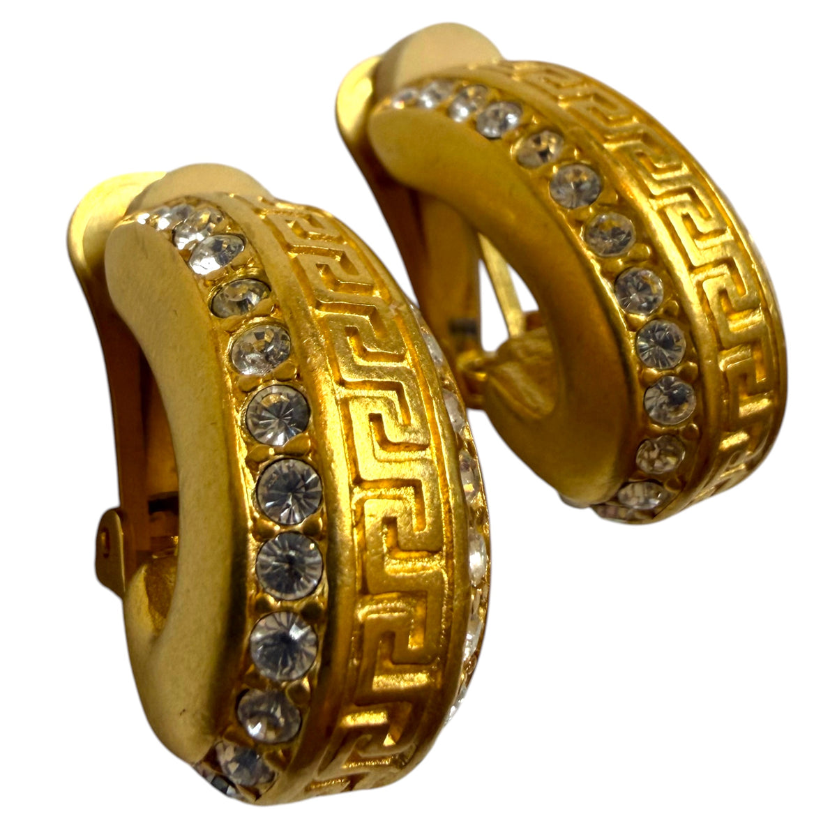 Nolan Miller Chunky Half Hoops Clip On Earrings