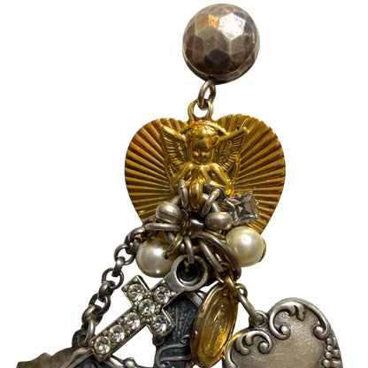REMINISCENCE Earrings With Religious Charms