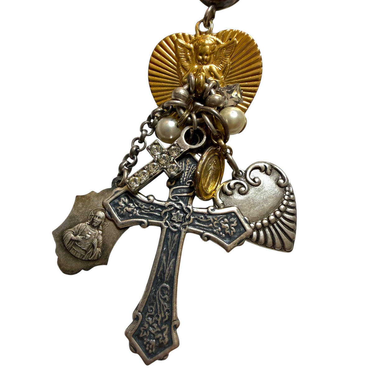 REMINISCENCE Earrings With Religious Charms