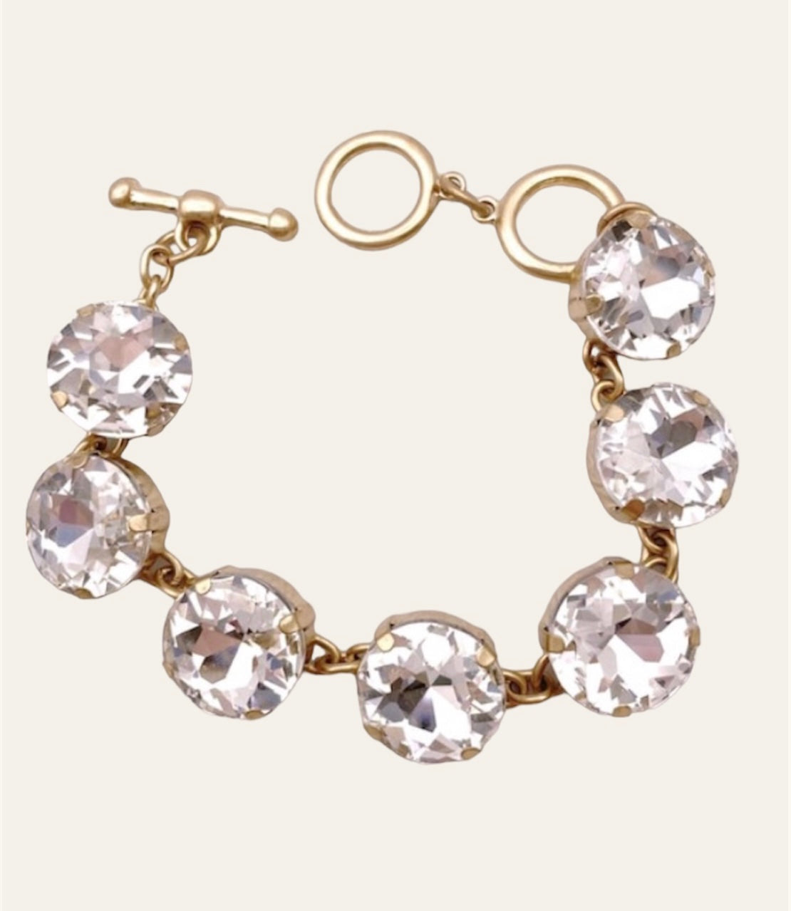 1980's Chunky Rhinestones Bracelet